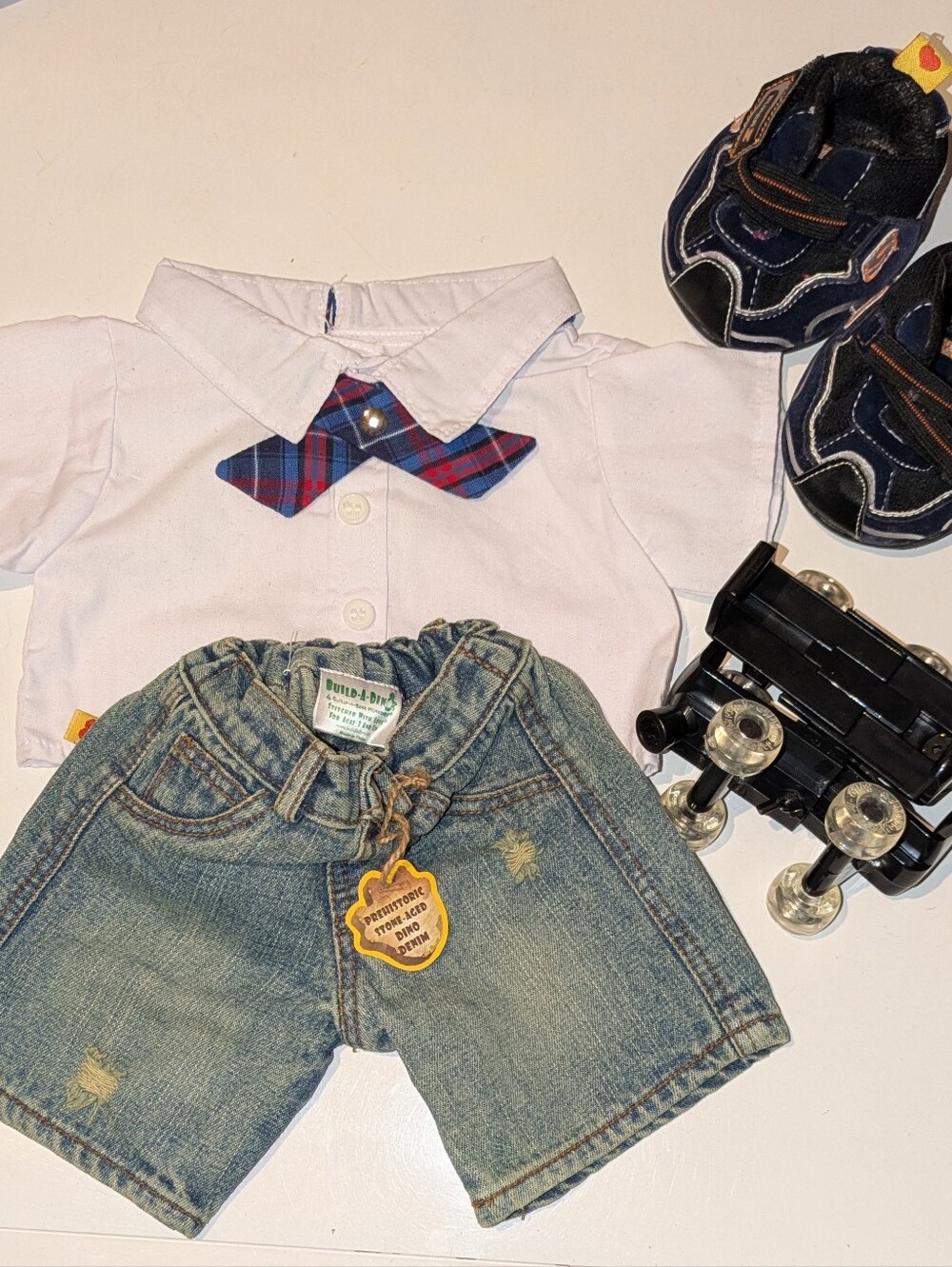 BABW Build A Bear Workshop Boy  After School Set, Dino Jeans